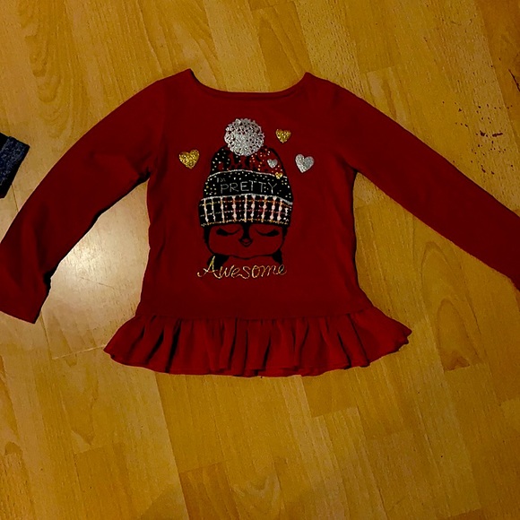 I’m Pretty Awesome penguin long sleeve red shirt - Picture 1 of 2